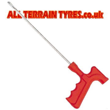 Black Tyre Repair String Pistol Grip Closed Eye Needle - Click Image to Close